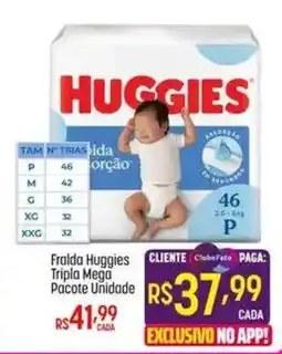 Muffato Fralda huggies triplo mega oferta