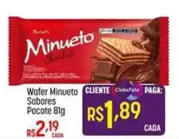 Muffato Wafer Minueto Sabores Pacote 81g oferta