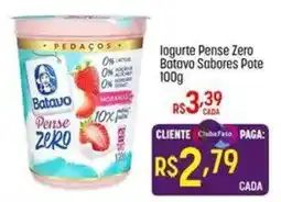 Muffato Iogurte Pense Zero Batavo Sabores Pote oferta