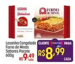 Muffato Lasanha congelada forno de minas sabores pacote oferta