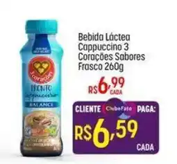Muffato Bebida Láctea Cappuccino 3 Corações Sabores oferta