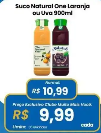 Suco Natural One Laranja ou Uva
