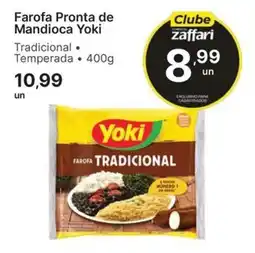 Comercial Zaffari Farofa Pronta de Mandioca Yoki Tradicional Temperada oferta