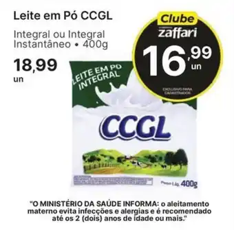 Leite em pó ccgl