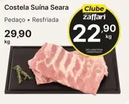Comercial Zaffari Costela Suína Seara oferta