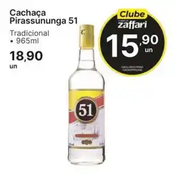 Comercial Zaffari Cachaça Pirassununga 51 oferta