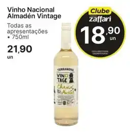 Comercial Zaffari Vinho Nacional Almadén Vintage oferta
