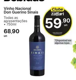 Comercial Zaffari Vinho Nacional Don Guerino Sinais oferta