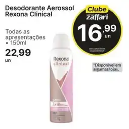 Comercial Zaffari Desodorante Aerossol Rexona Clinical oferta
