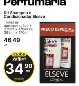 Comercial Zaffari Kit Shampoo e Condicionador Elseve oferta