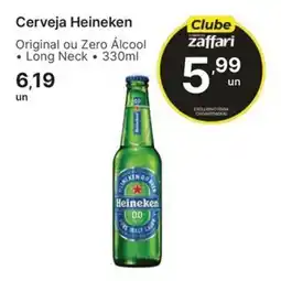 Comercial Zaffari Cerveja Heineken Original ou Zero Álcool Long Neck oferta