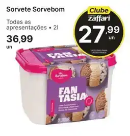 Comercial Zaffari Sorvete Sorvebom oferta