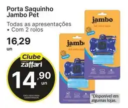 Comercial Zaffari Porta Saquinho Jambo Pet oferta
