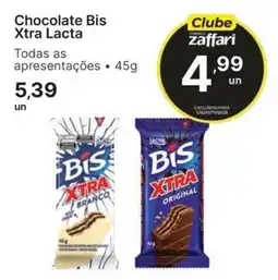 Comercial Zaffari Chocolate Bis Xtra Lacta oferta