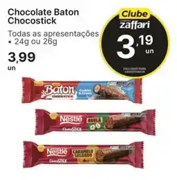 Comercial Zaffari Chocolate Baton Chocostick oferta