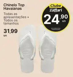 Comercial Zaffari Chinelo Top Havaianas oferta