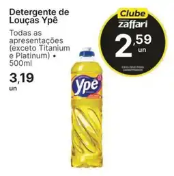 Comercial Zaffari Detergente de louças ypê oferta