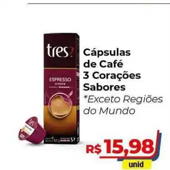 Hiper Moreira Cápsulas De Café 3 Corações Sabores Exceto Regiões Do Mundo oferta