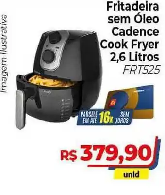 Fritadeira Sem óleo Cadence Cook Fryer 2,6 Litros Frt525