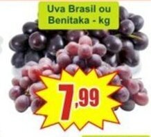 Uva Brasil ou Benitaka 1kg