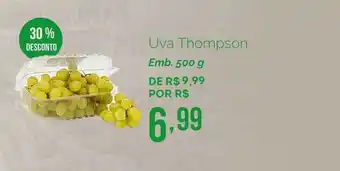 Oba Hortifruti Uva Thompson 30% Desconto 500g oferta