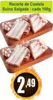 Recorte de Costela Suina Salgado cada 100g