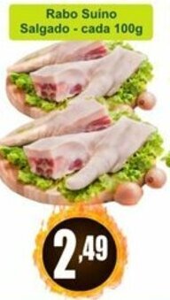 Sol Supermercados Rabo Suino Salgado cada 100g oferta