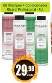 Kit Shampoo + Condicionador Ricardi Profissional 1L