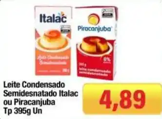 Leite Condensado Semidesnatado Italac ou Piracanjuba
