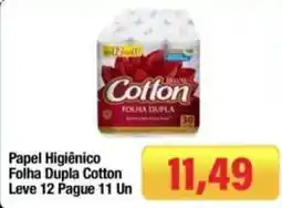 Spani Atacadista Papel Higiênico Folha Dupla Cotton oferta