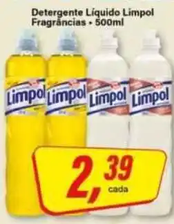 Rede Supermarket Detergente Líquido Limpol Fragrâncias oferta