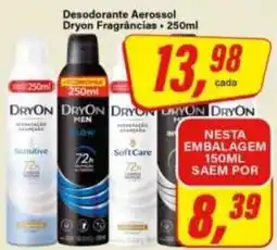 Rede Supermarket Desodorante Aerossol Dryon Fragrâncias oferta