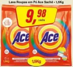 Rede Supermarket Lava Roupas em Pó Ace Sachê oferta