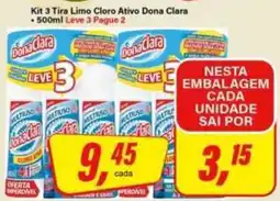 Rede Supermarket Kit 3 Tira Limo Cloro Ativo Dona Clara oferta