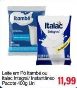Spani Atacadista Leite em Pó Itambé ou Italac Integral/Instantâneo oferta