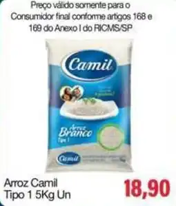 Spani Atacadista Arroz Camil Tipo 1 oferta