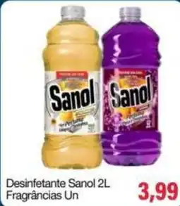 Spani Atacadista Desinfetante Sanol 2L Fragrâncias Un oferta