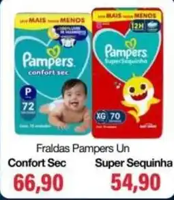 Spani Atacadista Fraldas Pampers Un Confort Sec oferta