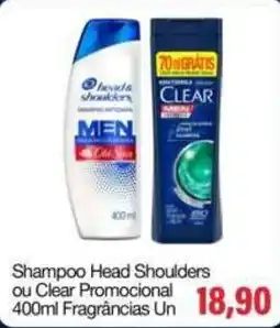 Spani Atacadista Shampoo head shoulders ou clear promocional oferta