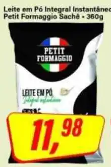 Rede Supermarket Leite em pó integral instantâneo petit formaggio sachê oferta