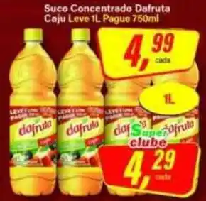 Rede Supermarket Suco concentrado dafruta caju leve 1l oferta