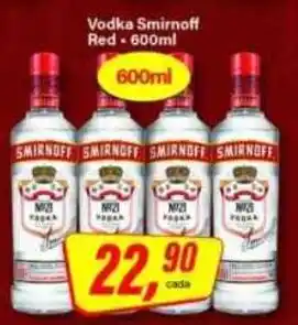 Rede Supermarket Vodka smirnoff red oferta