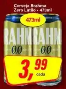 Rede Supermarket Cerveja brahma zero latão oferta