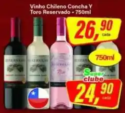 Rede Supermarket Vinho chileno concha y toro reservado oferta