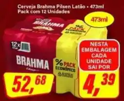 Rede Supermarket Cerveja brahma pilsen latão oferta