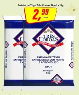 Rede Supermarket Farinha de trigo três coroas tipo 1 oferta