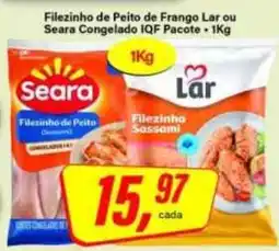 Rede Supermarket Filezinho de Peito de Frango Lar ou Seara Congelado IQF oferta