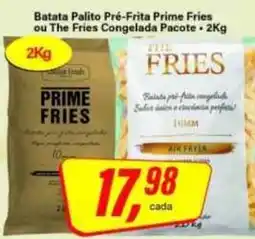 Rede Supermarket Batata palito pré-frita prime fries ou the fries congelada pacote oferta