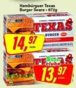 Rede Supermarket Hambúrguer texas burger seara oferta