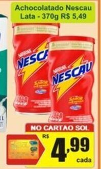 Achocolatado Nescau Lata 370g